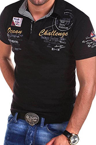 MT Styles Poloshirt Challenge T-Shirt R-2728 [Schwarz, von MYTRENDS Styles