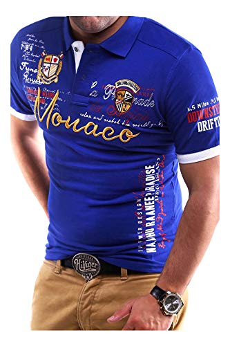 MT Styles Poloshirt Monaco T-Shirt MP-304 [Blau, von MYTRENDS Styles
