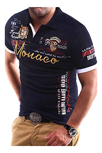 MT Styles Poloshirt Monaco T-Shirt MP-304 [Dunkelblau, S] von MYTRENDS Styles