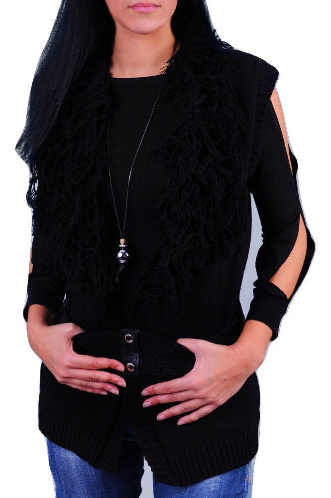 Fransenweste, Schwarz Fransenweste, Schwarz von MYWAYINSTYLE