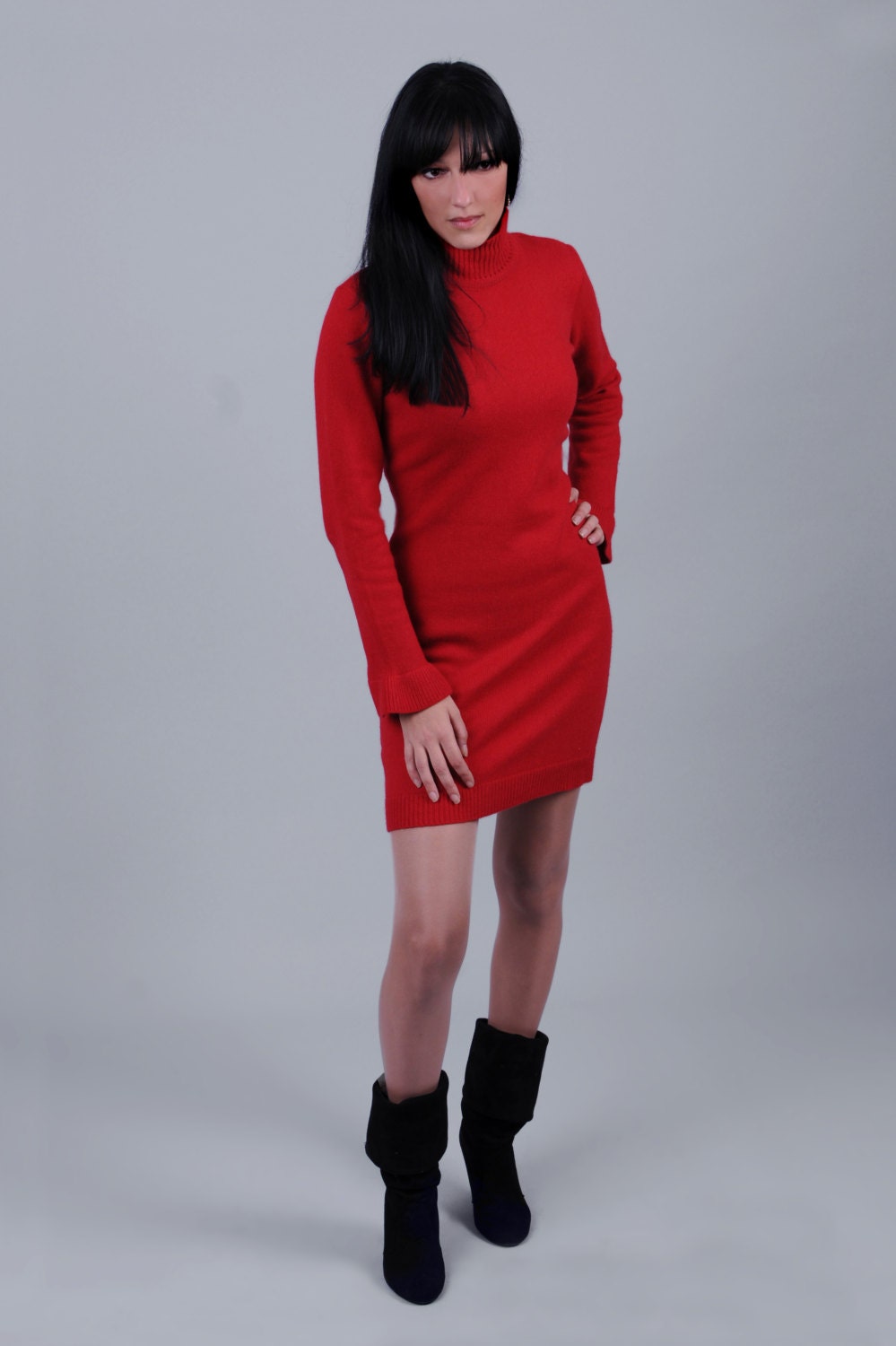 Rüschenärmelkleid in Rot Rüschenärmelkleid in Rot von MYWAYINSTYLE