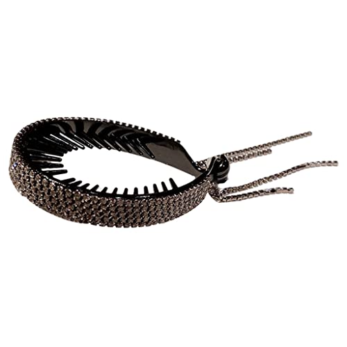 Haarspange Haarspangen, Glitzernde Haarspange for Damen mit Glitzersteinen, Haarnadel mit Strasssteinen, Pferdeschwanzhalter, Haarspange, von MYXJX