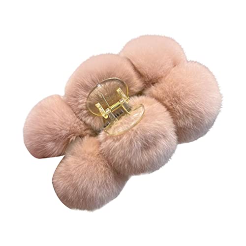 Haarspange Niedliche Haarklammern for Frauen und Mädchen im Winter, Haarspangen, Haarklammern,(Grey) von MYXJX