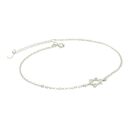 MYXJX Armband Armband aus Sterlingsilber mit Davidstern for Damen, verstellbar, modischer Schmuck for Damen, Geschenke for ihn MYXJX Armband Armband aus Sterlingsilber mit Davidstern for Damen, verstellbar, modischer Schmuck for Damen, Geschenke for ihn von MYXJX