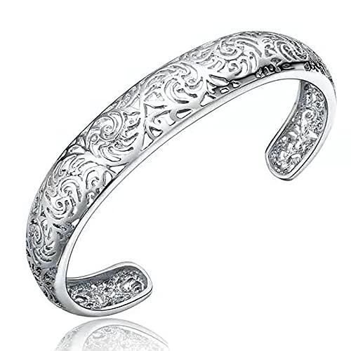 MYXJX Armband Frauen Vintage Hand Geschnitzt Hohl Manschette Armreif Freundschaft Armband Damen Silber Schmuck Geburtstag Geschenke for Schwestern Freund Paare MYXJX Armband Frauen Vintage Hand Geschnitzt Hohl Manschette Armreif Freundschaft Armband Damen Silber Schmuck Geburtstag Geschenke for Schwestern Freund Paare von MYXJX