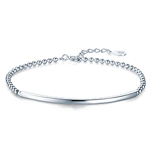 MYXJX Armband Minimalistische 925 Sterling Silber Armbänder for Damen Sterling Silber Schmuck Geschenke for Schwestern Freund Paare MYXJX Armband Minimalistische 925 Sterling Silber Armbänder for Damen Sterling Silber Schmuck Geschenke for Schwestern Freund Paare von MYXJX