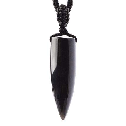 Obsidian-Halskette, Natürliche Obsidian-Anhänger-Halskette for Männer und Frauen von MYXJX