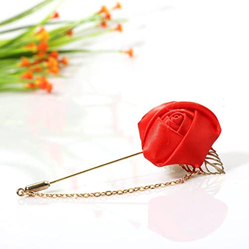 broschen Männer & Frauen Rose Blume Blatt Mode Brosche Pin Blazer Anzug Revers Hochzeit Party Boutonniere Charme Brosche Schmuck Kleidung zubehör(10) von MYXJX