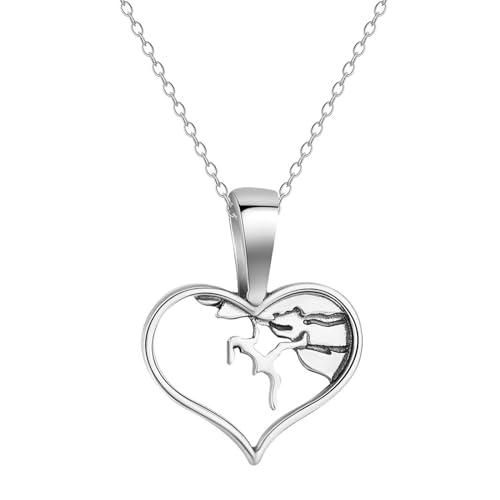 MYYCYCV Halskette Anhänger Klettern Mädchen Anhänger Halskette Liebe Vintage Anhänger Halskette Schmuck Geschenk von MYYCYCV