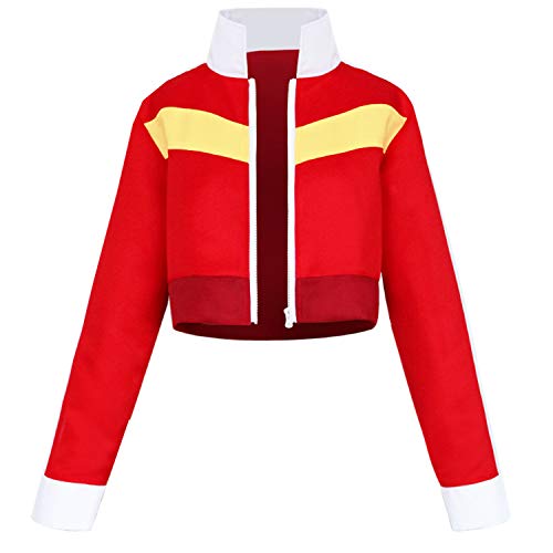 Anime Herren Jacke für Keith Cosplay Kostüm, Rote Jacke - Rot - Medium von MYYH