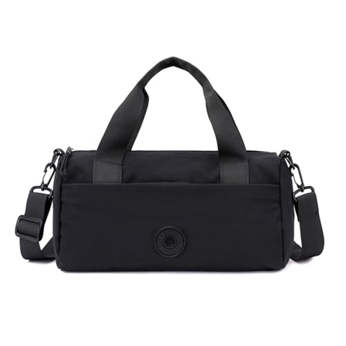 MYZCYBFC Leichte und einfache Umhängetasche mit mehreren Fächern, Reisehandtasche, Umhängetasche mit verstellbarem Schultergurt für den Außenbereich (Black) von MYZCYBFC