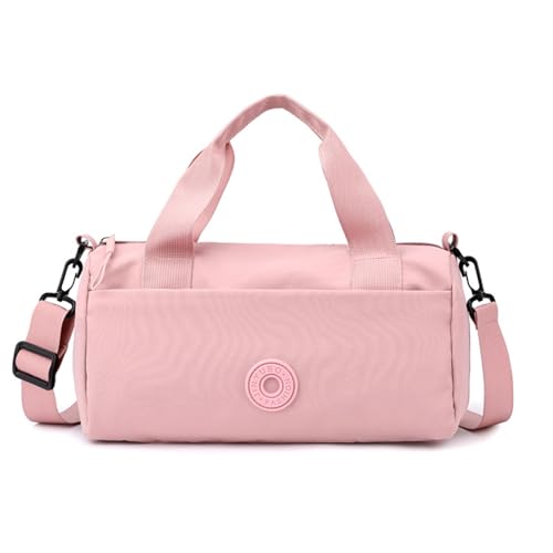 MYZCYBFC Leichte und einfache Umhängetasche mit mehreren Fächern, Reisehandtasche, Umhängetasche mit verstellbarem Schultergurt für den Außenbereich (Pink) von MYZCYBFC