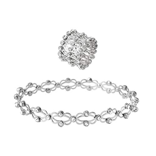 MYhose Mode Ringe 2 In 1 Magic Retractable Armband Stretchable Twist Folding Schmuck A. von MYhose