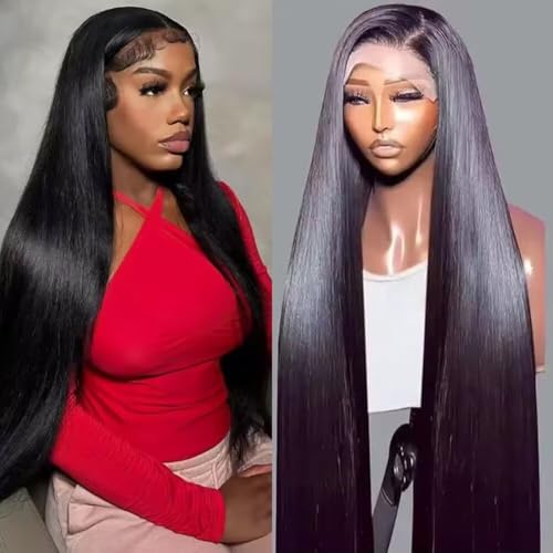 MYouan Straight Wave 5x5 Hd Kleberlose Netzverschluss Haarbücher Menschenhaar vorgeplückt 5x5 Netzvorderseite Haarbücher Menschenhaar Virgin SDD Roh Menschenhaar Haarbücher für Frauen (26 Zoll) von MYouan