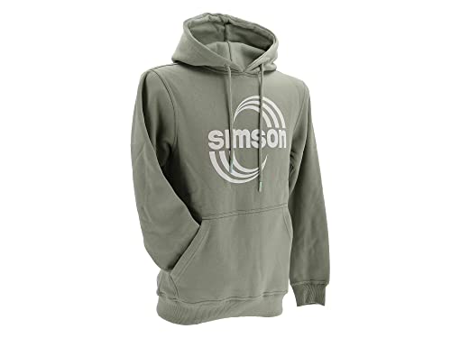 Hoodie mit Känguru-Tasche, Farbe: salbei, Größe: S - Motiv: SIMSON Cross von MZA