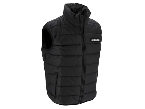 Steppweste Schwarz, Größe: XL - Motiv: SIMSON von MZA