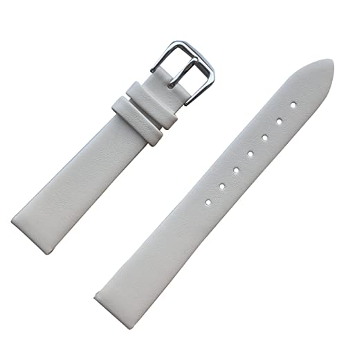 MZBUTIQ 10mm Cremeweiß Uhrenarmband Leder Ersatz für Dünn Weich Damen von MZBUTIQ