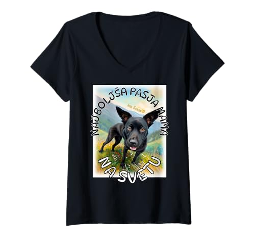 Damen Majca ZA Klarakondo T-Shirt mit V-Ausschnitt Damen Majca ZA Klarakondo T-Shirt mit V-Ausschnitt von MZKBDAK