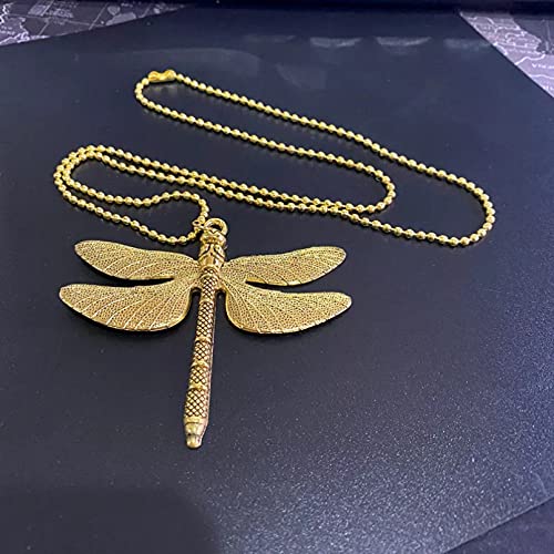 Halskette mit Anhänger Gold große Libelle Anhänger lange Kette Boho lange Halskette Glück Schmetterling Halsketten für Frauen Gastgeschenke von MZMZFFL@