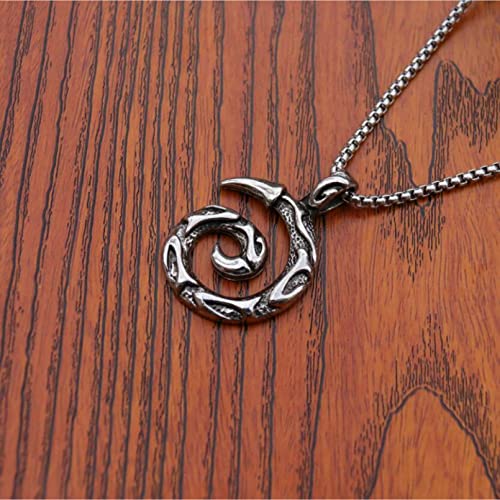 Pendant Necklace Fashion chain Necklace For Men Round Pentagram Hollow moon star pendant male Jewelry Valentine's Day gift Jewelry Festival Gifts von MZMZFFL@