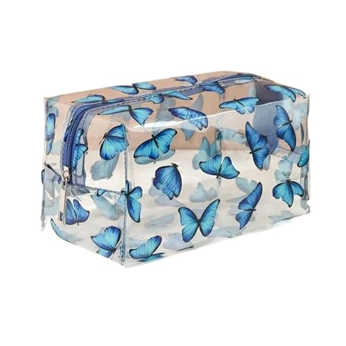 1Pc Transparent Cosmetic Bag Waterproof Women Make Up Bag Travel Wash Makeup Organizer Case Zipper Pouch(Color-01) von MZPOZB