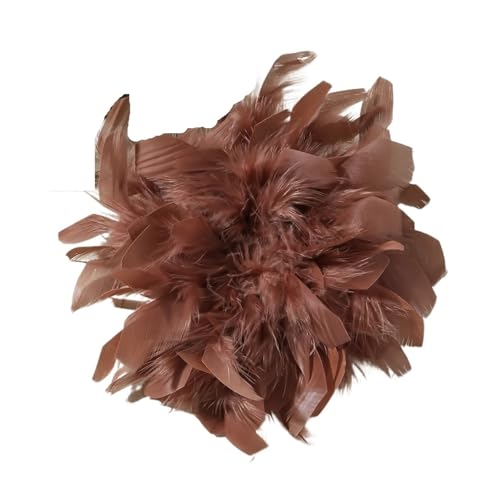 20CM Bunte Feder Große Brosche for Frauen Dame Handgemachte Luxus Revers Pins Party Schmuck Zubehör(Color 02) von MZPOZB