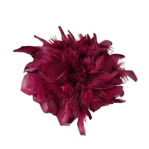 20CM Bunte Feder Große Brosche for Frauen Dame Handgemachte Luxus Revers Pins Party Schmuck Zubehör(Color 03) von MZPOZB