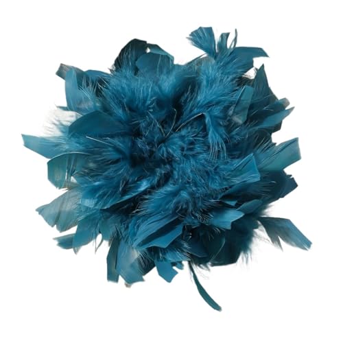 20CM Bunte Feder Große Brosche for Frauen Dame Handgemachte Luxus Revers Pins Party Schmuck Zubehör(Color 04) von MZPOZB