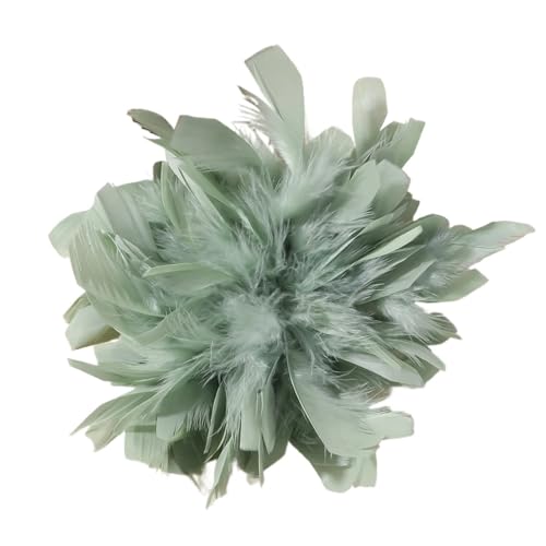 20CM Bunte Feder Große Brosche for Frauen Dame Handgemachte Luxus Revers Pins Party Schmuck Zubehör(Color 05) von MZPOZB