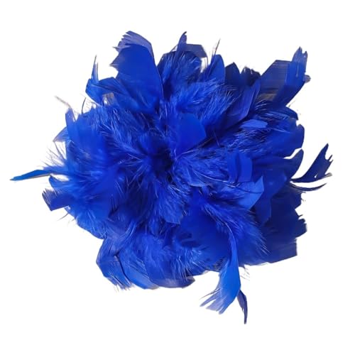 20CM Feder Blume Große Brosche for Frauen Dame Luxus Persönlichkeit Revers Pins Party Hochzeit Kleidung Schmuck(Color 01) von MZPOZB