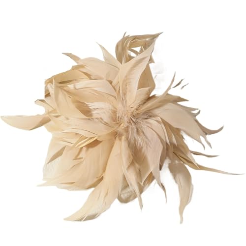 22CM Große Feder Brosche for Frauen Luxus Bunte Revers Pins Party Hochzeiten Kleidung Schmuck Zubehör(Color 06) von MZPOZB