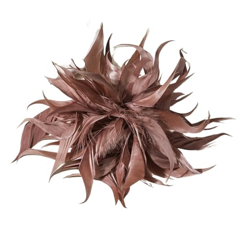 22CM Große Feder Brosche for Frauen Luxus Bunte Revers Pins Party Hochzeiten Kleidung Schmuck Zubehör(Color 07) von MZPOZB