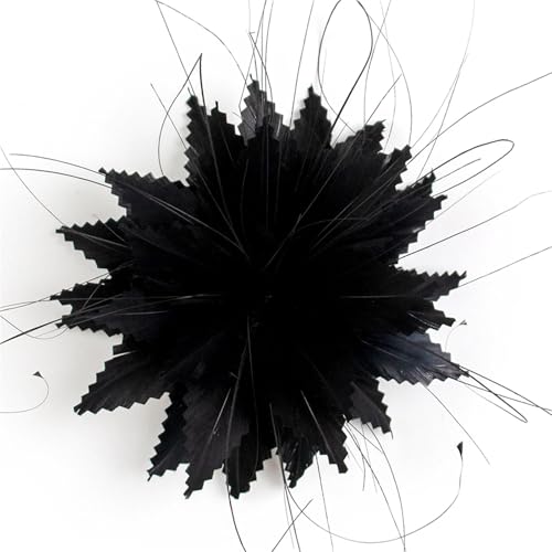 Bunte Federbrosche Corsage Brosche Pin for Männer Frauen Kleidung Bankett Schmuck Hochzeit Haar Hut Zubehör(Color-05) von MZPOZB