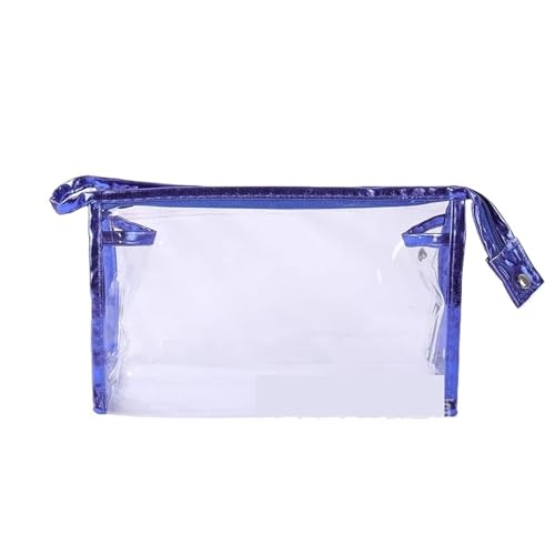 Clear Waterproof PVC Cosmetic Bag Organizer Women Makeup Wash Pouch Large Capacity Skincare Storage Bags(Blue) von MZPOZB