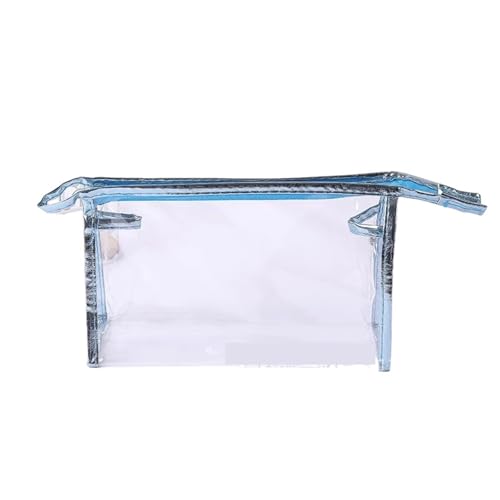 Clear Waterproof PVC Cosmetic Bag Organizer Women Makeup Wash Pouch Large Capacity Skincare Storage Bags(Sky Blue) von MZPOZB
