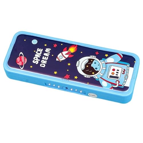 GroßE Kapazität Pencil Case Federmäppchen mit Passwortsperre, Cartoon-Tiere, Kunststoff, Schreibwaren-Box, Schule, Federmäppchen for Kinder, Stifteetui, Student, Stiftebox, Geschenke Federtaschen ( Co von MZPOZB