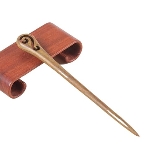 Haarnadel-Stick Einfache hölzerne Haargabel, schwarzes Sandelholz, Haarnadeln, Clips, Haarstäbchen for Frauen und Mädchen, Haarschmuck Damen Haar StäBchen (Color : 24) von MZPOZB