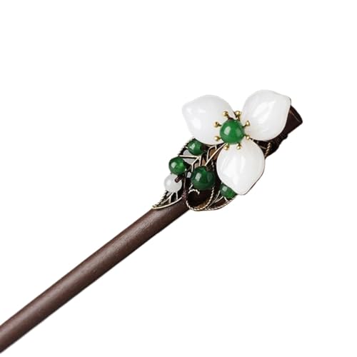 Haarnadel-Stick Holz Blumen Haarnadel for Frauen Haarstab for Mädchen Haarspange Haarschmuck Haarnadeln Damen Haar StäBchen (Color : 27) von MZPOZB