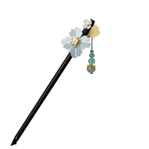 Haarnadel-Stick Holz Blumen Haarnadel for Frauen Haarstab for Mädchen Haarspange Haarschmuck Haarnadeln Damen Haar StäBchen (Color : 31) von MZPOZB