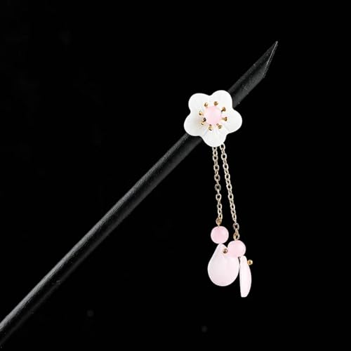 Haarnadel-Stick Holz Blumen Haarnadel for Frauen Haarstab for Mädchen Haarspange Haarschmuck Haarnadeln Damen Haar StäBchen (Color : 32) von MZPOZB