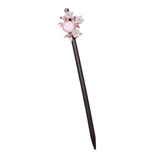 Haarnadel-Stick Holz Blumen Haarnadel for Frauen Haarstab for Mädchen Haarspange Haarschmuck Haarnadeln Damen Haar StäBchen (Color : 8) von MZPOZB