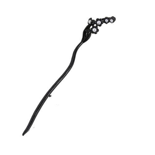 Haarnadel-Stick Schwarz Weiß Haar Stick Schmuck Haarnadel Haar Clip Frauen Mode Kopfbedeckung Party Haar Zubehör Damen Haar StäBchen (Color : 11, Size : Hair Sticks) von MZPOZB