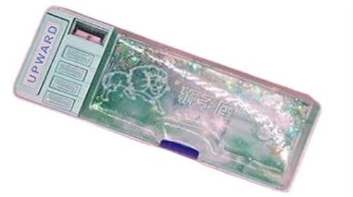 MZPOZB GroßE Kapazität Pencil Case Bleistiftbox Doppelseitiges Federmäppchen Multifunktionale kreative Schreibwaren-Bleistifttasche mit großer Kapazität Federtaschen (Color : Green) von MZPOZB