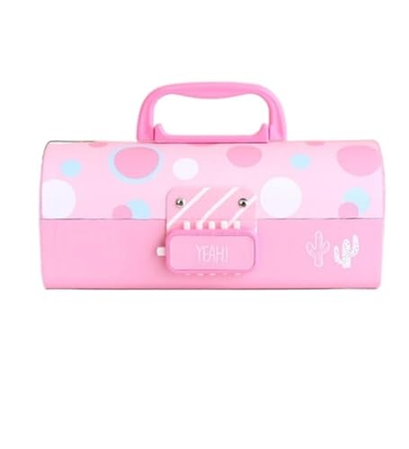 MZPOZB GroßE Kapazität Pencil Case Creative Pencil Box Multifunktional mit Code Lock Federmäppchen mit großer Kapazität for Jungen Mädchen Schule Schreibwaren tragbar Federtaschen (Color : F) von MZPOZB