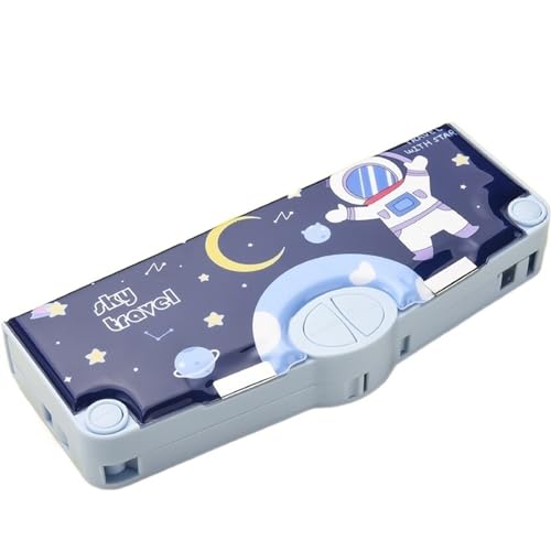 MZPOZB GroßE Kapazität Pencil Case Federmäppchen Multifunktionale Federmäppchen Astronaut Schule Schreibwarentasche Federtaschen (Color : Pencil Case) von MZPOZB