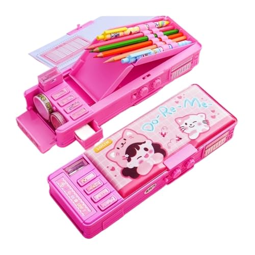 MZPOZB GroßE Kapazität Pencil Case Federmäppchen Passwort Multifunktionsmaterial Escolar Cute Box Schreibwaren Schulbedarf Federmäppchen Federtaschen (Color : Password) von MZPOZB
