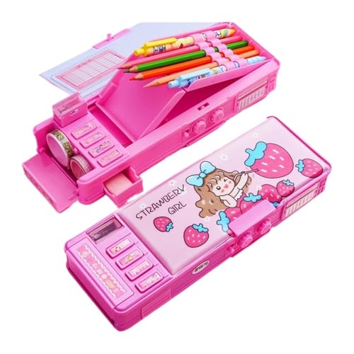 MZPOZB GroßE Kapazität Pencil Case Federmäppchen Passwort Multifunktionsmaterial Escolar Cute Box Schreibwaren Schulbedarf Federmäppchen Federtaschen (Color : Password-07) von MZPOZB