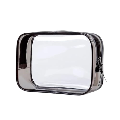 MZPOZB PVC-Transparentbeutel 1pc Transparent Bleistift Fall for Studenten Hohe Kapazität Stift Tasche Bleistift Tasche Schreibwaren Lagerung Tasche Schule Büro Liefert Clear Bag (Color : Gray) von MZPOZB