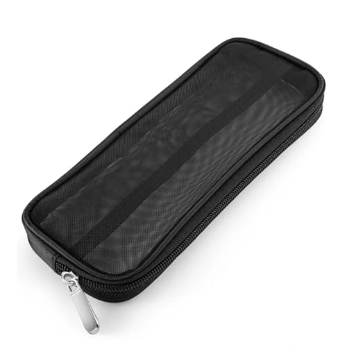 Make-Up-Aufbewahrungstasche Silicone Makeup Brush Storage Bag Waterproof Organizer Travel Holder Storage Makeup Brushes Portable Cosmetic Bag Makeup Tools Kosmetiktasche(B-black) von MZPOZB