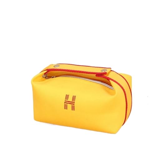 Make-Up-Aufbewahrungstasche Simple Waterproof Canvas Makeup Pouch Fashion Cosmetic Case for Women Makeup Organizer Toiletry Bag Travel Cosmetics Bags Kosmetiktasche(A5) von MZPOZB